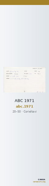 ABC 1971 — CANOA