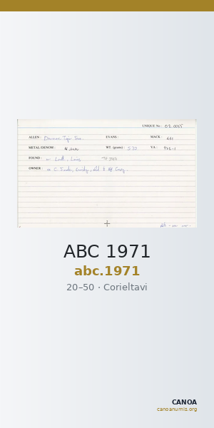 ABC 1971 — CANOA