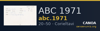 ABC 1971 — CANOA