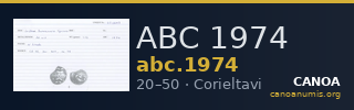 ABC 1974 — CANOA