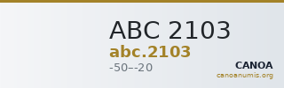 ABC 2103 — CANOA