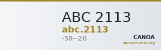 ABC 2113 — CANOA