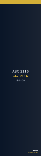 ABC 2116 — CANOA