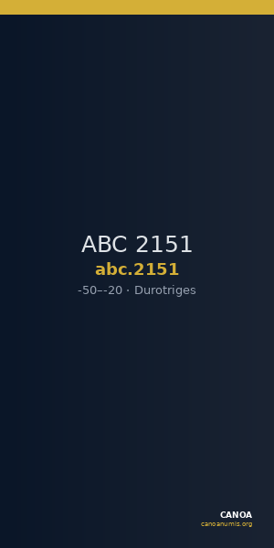 ABC 2151 — CANOA