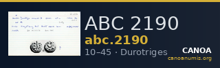 ABC 2190 — CANOA