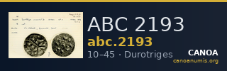 ABC 2193 — CANOA