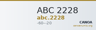 ABC 2228 — CANOA