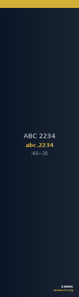 ABC 2234 — CANOA