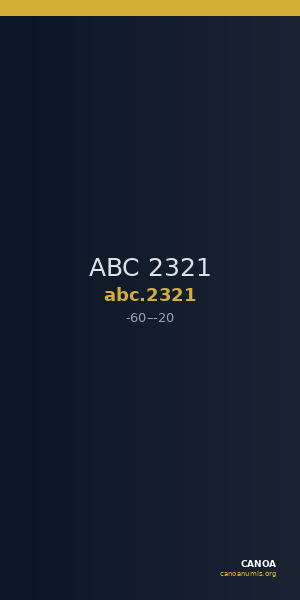 ABC 2321 — CANOA