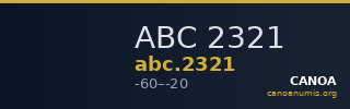 ABC 2321 — CANOA