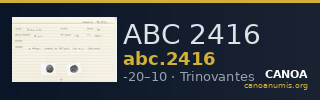ABC 2416 — CANOA