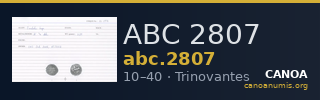 ABC 2807 — CANOA