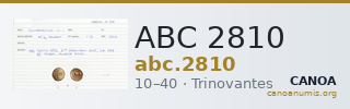 ABC 2810 — CANOA