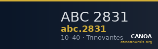 ABC 2831 — CANOA