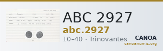 ABC 2927 — CANOA