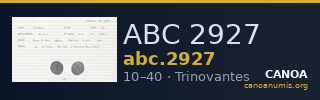 ABC 2927 — CANOA