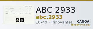 ABC 2933 — CANOA
