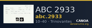 ABC 2933 — CANOA