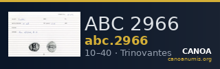 ABC 2966 — CANOA