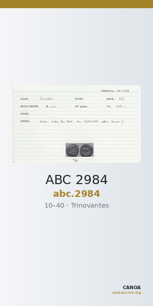 ABC 2984 — CANOA
