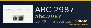 ABC 2987 — CANOA