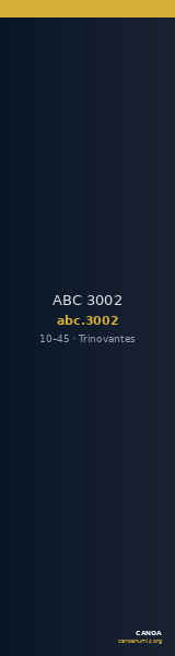 ABC 3002 — CANOA