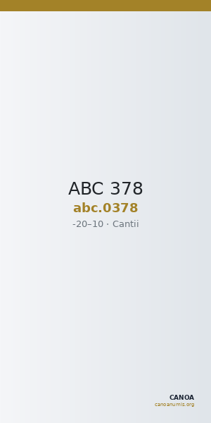 ABC 378 — CANOA