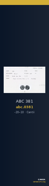 ABC 381 — CANOA
