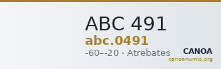 ABC 491 — CANOA