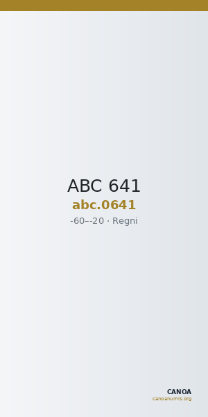 ABC 641 — CANOA