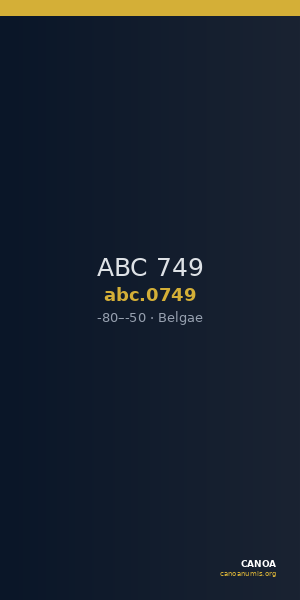 ABC 749 — CANOA