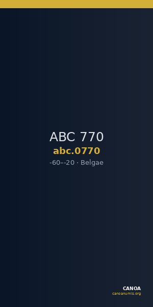 ABC 770 — CANOA