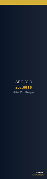 ABC 818 — CANOA