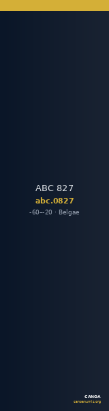 ABC 827 — CANOA