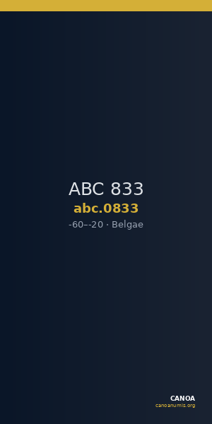 ABC 833 — CANOA