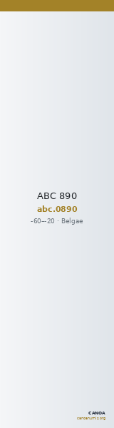 ABC 890 — CANOA