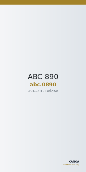 ABC 890 — CANOA