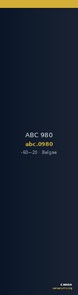 ABC 980 — CANOA