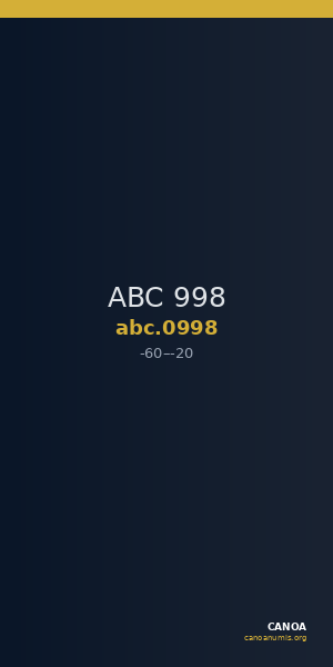 ABC 998 — CANOA