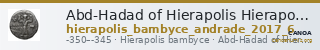 Abd-Hadad of Hierapolis Hierapolis Bambyce Andrade 2017 Series 6 — CANOA