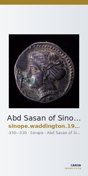 Abd Sasan of Sinope Sinope Waddington 1925 33 — CANOA