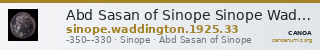 Abd Sasan of Sinope Sinope Waddington 1925 33 — CANOA
