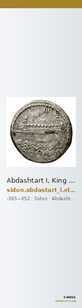 Abdashtart I, King of Sidon Sidon Elayi 2004 IV.2.1.1-3 — CANOA