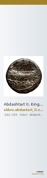 Abdashtart II, King of Sidon Sidon Elayi 2004 IV.5.1-3 — CANOA