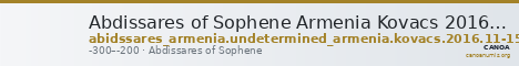 Abdissares of Sophene Armenia Kovacs 2016 Nov-15 — CANOA