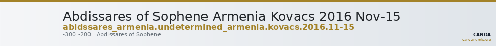Abdissares of Sophene Armenia Kovacs 2016 Nov-15 — CANOA
