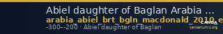 Abiel daughter of Baglan Arabia MacDonald 2010 E — CANOA