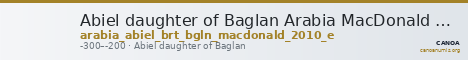 Abiel daughter of Baglan Arabia MacDonald 2010 E — CANOA