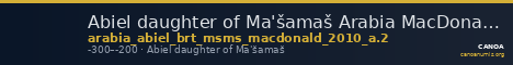Abiel daughter of Ma'šamaš Arabia MacDonald 2010 A.2 — CANOA