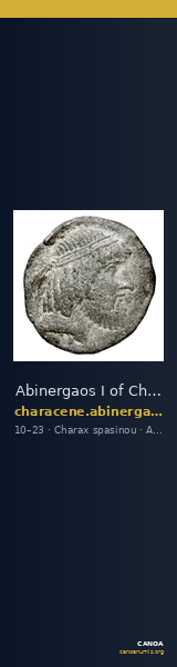 Abinergaos I of Characene Charax Spasinou BMC Characene pl. 43, 7 — CANOA
